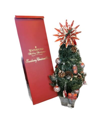 Tablette vintage Waterford Holiday Heirloom arbre de Noël avec boîte - Photo 1/19