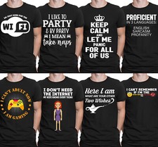 Funny Quotes Memes Jokes Sarcastic Humor Novelty Mens Womens T-Shirts Top #DNE