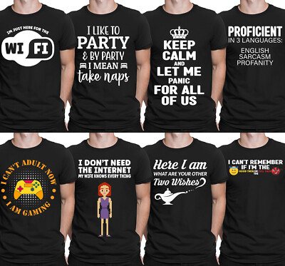 Lustige Zitate Meme Witze sarkastischer Humor Neuheit Herren Damen T-Shirts Oberteil #DNE