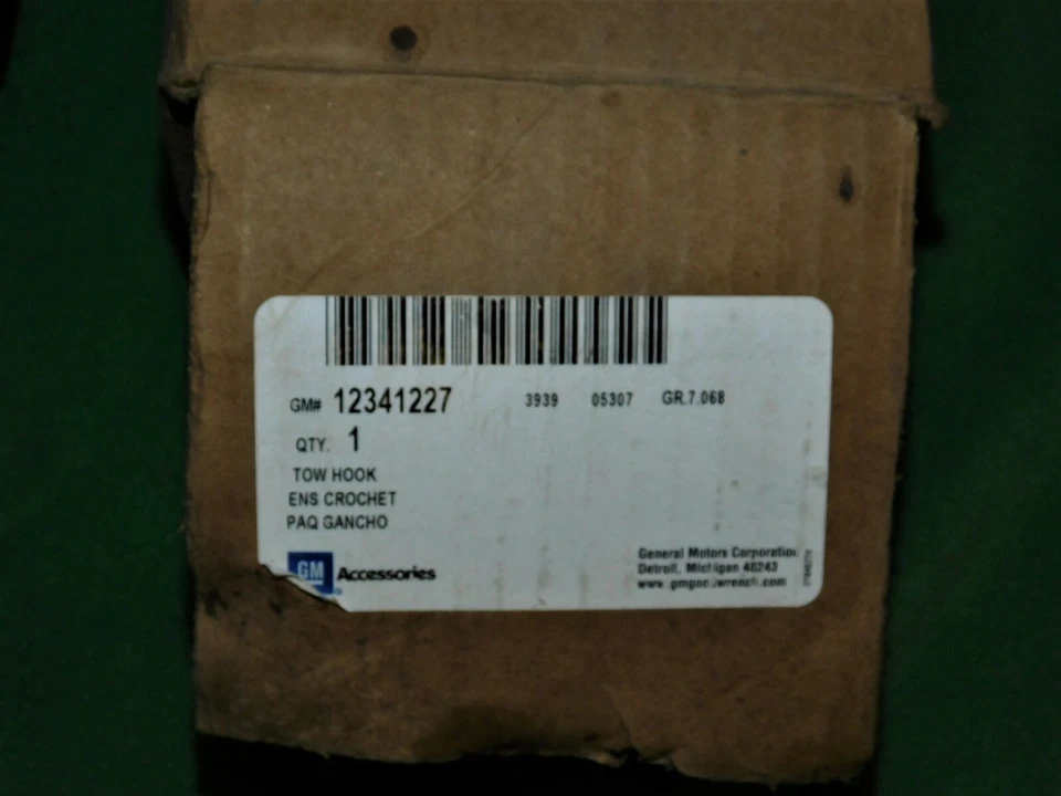 🔥 Nuevo de Lote Antiguo 1984 - 1993 Chevy S-10 GMC S-15 BLAZER JIMMY TYPHOON CONJUNTO DE GANCHO DE REMOLQUE DELANTERO Foto 4 de 4