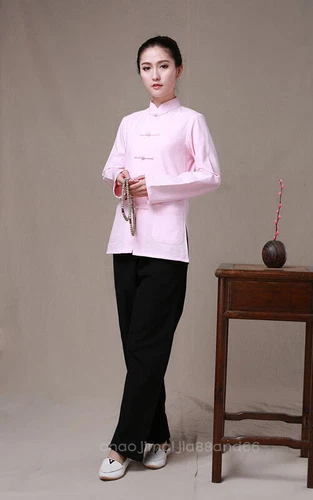 100% Cotton Chinese Traditional Women's Kung Fu Taichi Martial Arts shirt jacket - Picture 17 of 26