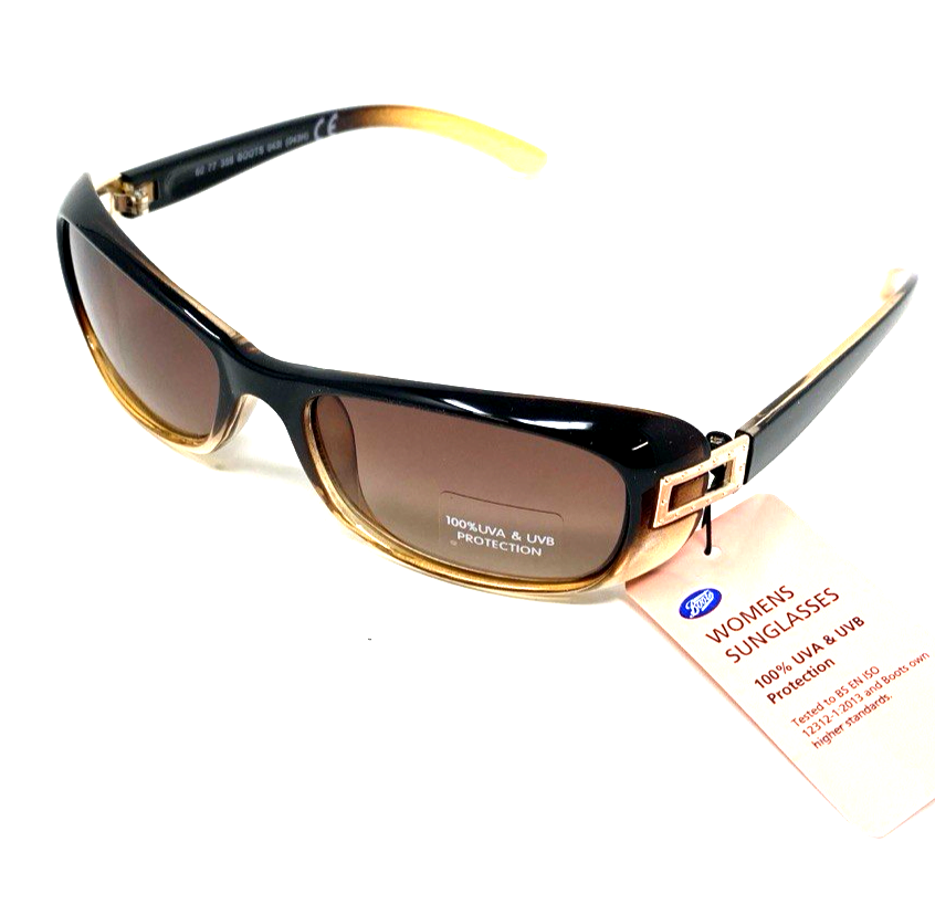 Womens Sunglasses Brown Elegant Translucent Frames & Tinted Lenses by Boots 043I