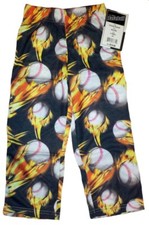 Flaming Baseball Youth Small YS Lounge Pants - Brand New with Tags Sleep Pajamas