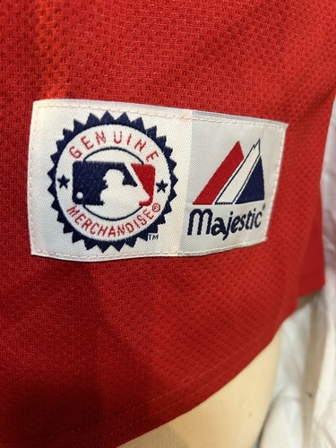 Maglietta vintage Majestic Boston Red Sox Curt Scellino da uomo XL #38 MLB - Foto 3 di 8