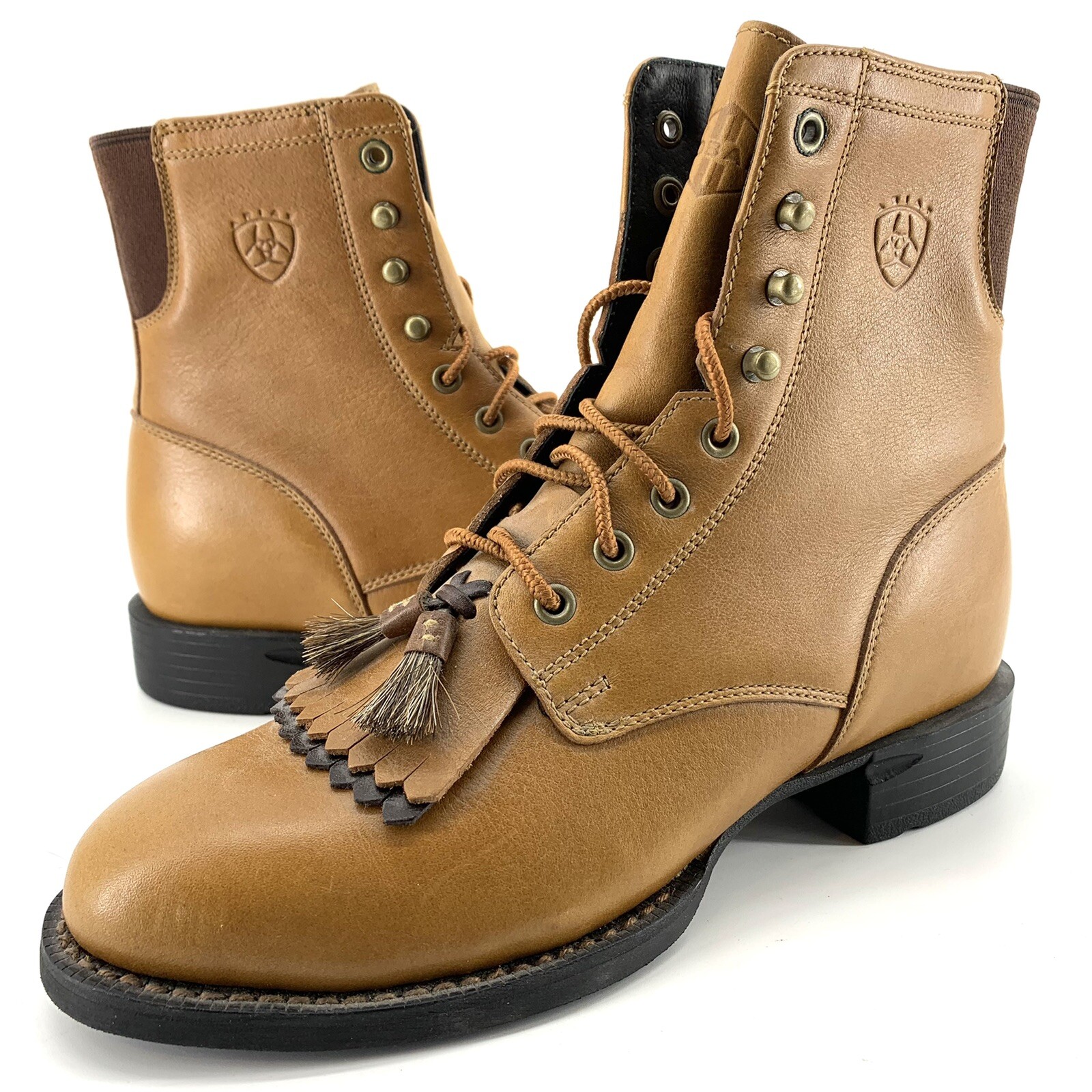 ARIAT Lacer Cobalt Women's 6B Cowboy Boots in Camel Western Style 33471