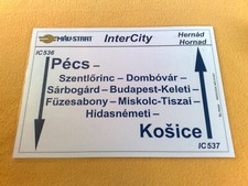 ZLS MAV IC 536/537 Hernad Hornad Pecs - Sarbogard - F�zesabony - Kosice etc.