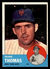 1963 Topps Baseball #495 Frank Thomas VG/EX *d2
