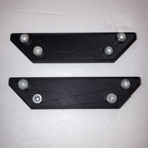 2-Qty Corner Braces Brackets w/ Screws, T-Nuts Fits 20mm Extrusion 3D Printed - Picture 6 of 12