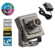 HD-TVI 1/3" CMOS 2.8mm HD 1080P Mini-box Pinhole BNC Camera w/ Power Adapter