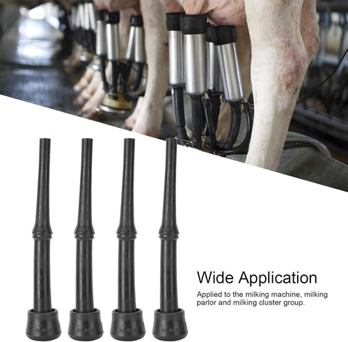 4x Milking Machine Liners, Milking Liners Rubber Inflations for Cow Black Milk - Picture 4 of 9