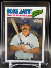 Davis Schneider 2026 Topps Heritage Chrome Base #224 - Toronto Blue Jays