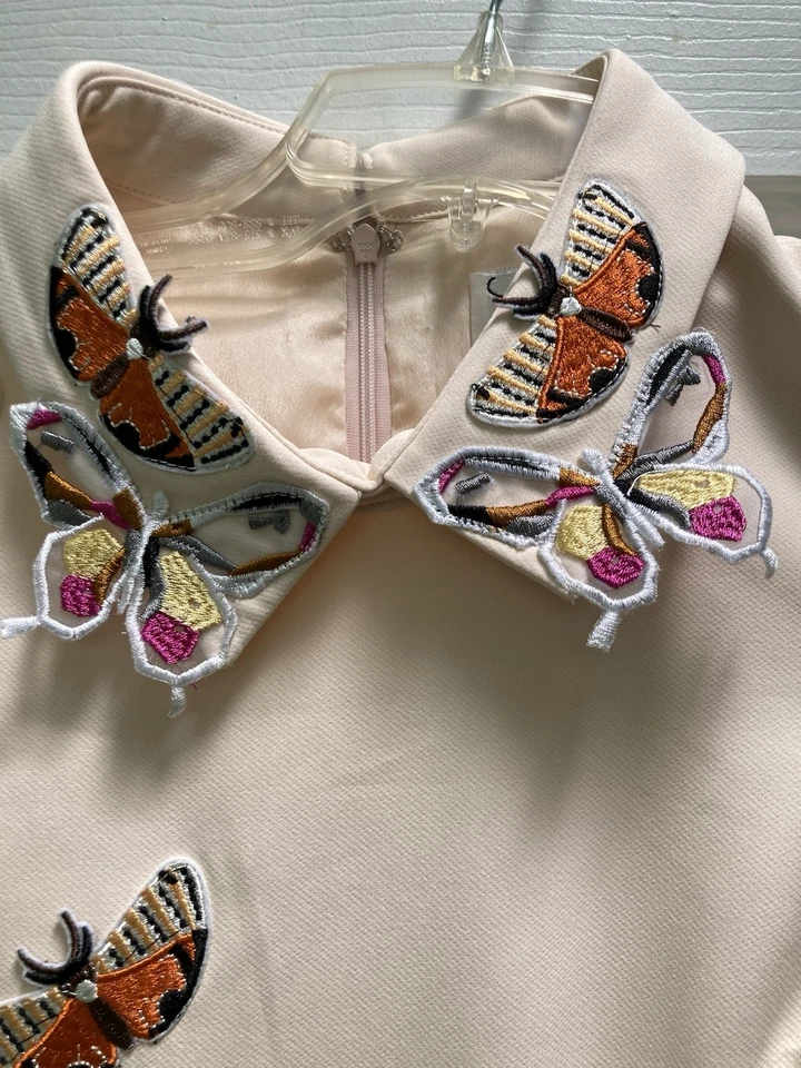 Vintage,Miri New York Dress, Butterfly Collar/ Butterfly Appliqué (Rare), Unique - Image 2 of 4