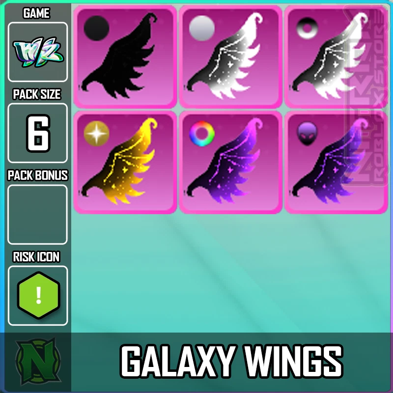 ZERO WEAPON AND ARMOR World Zero WZ - 6 PACK - GALAXY WINGS