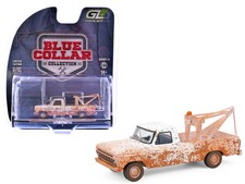 GreenLight 1973 Ford F-100 Tow Truck White (Weathered) "Blue Collar Collection"