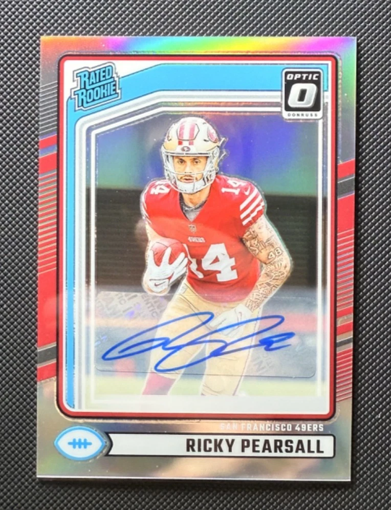 2024 Donruss Rated Rookie Ricky Pearsall Optic Preview Auto #318