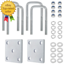 U Bolt Kit for Boat Trailer Axle Leaf Springs U Bolts 2 Inch Wide for 2X2 Axle