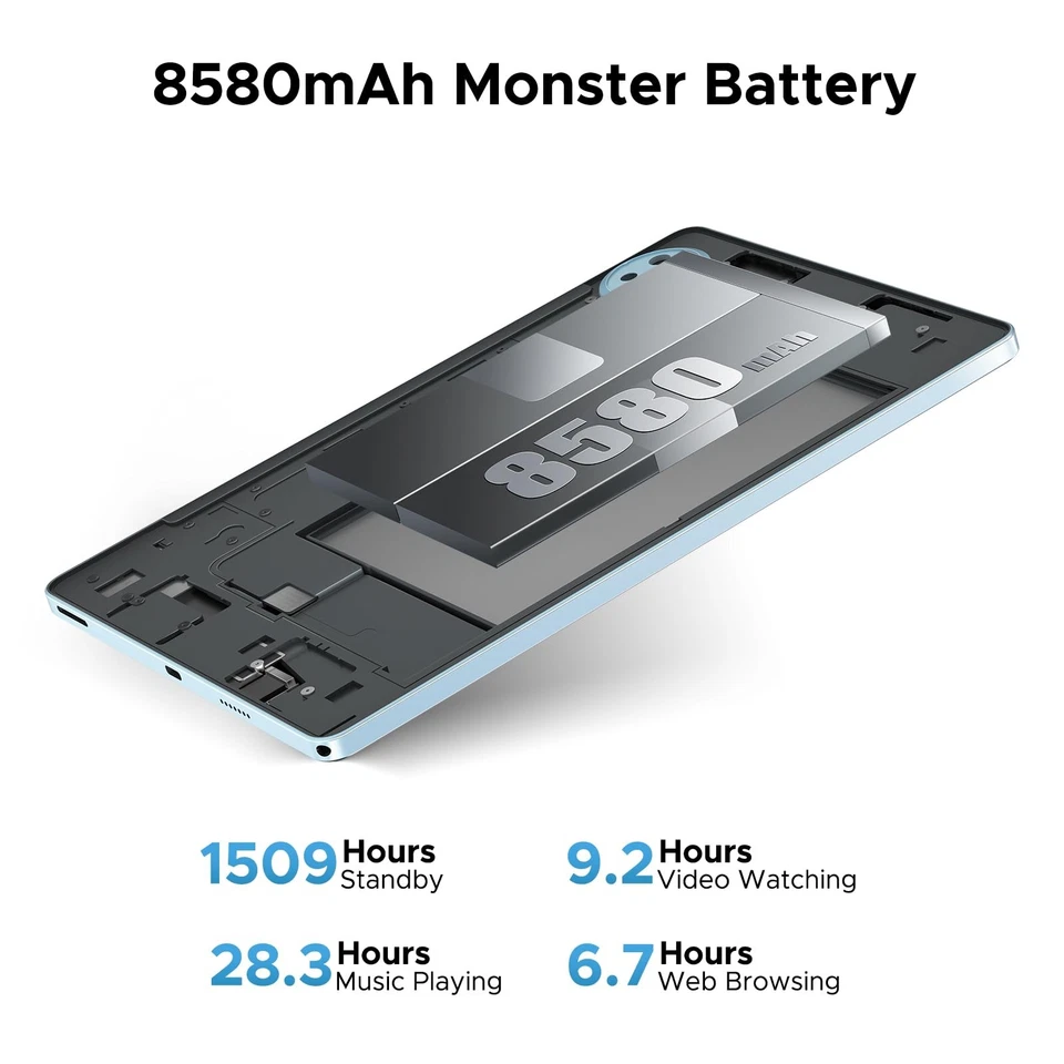 U11 Android 16 Tablet,11 Inch Tablet with Gemini AI,16GB+128GB/2TB,8580mAh Ga... - Image 4 of 4