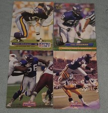 Lot Of 4 Chris Doleman Minesota Vikings NFL Football Cards