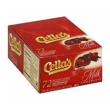 Cella's Milk Chocolate Covered Cherries Liquid Center 72-Count Box Pack of 2