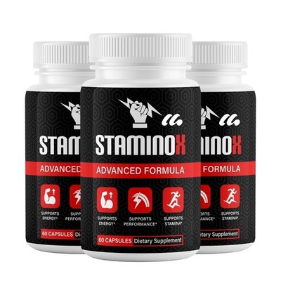 Staminox for Men Supplement to Boost Performance ED & Stamina Double Power 180ct