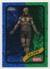 2025 Topps Chrome Marvel Ka-Zar #84 Blue & Green Shimmer Refractor /199