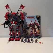 LEGO NINJAGO Fire Mech 70615 Movie with Minif...