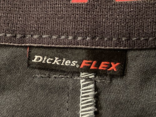 Dickies Flex Work Flat Front Gray Shorts Stretch Casual Mens 34 x 11 Cell Pocket - Picture 7 of 12