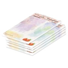 PRICARO Einkaufsliste "Aquarell" 5 Stück Einkaufszettel A6 50 Blatt Notiz-Block