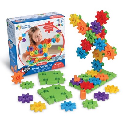 Learning Resources Gears Starter Building Set, STEM 60, Multicolor
