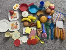 Vintage Mixed Lot Play Food Fisher Price Kitchen Various Brands