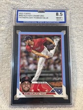 2023 Topps Fathers Day Blue #493 Kutter Crawford RC/50, ISA 8.5, Boston Red Sox!