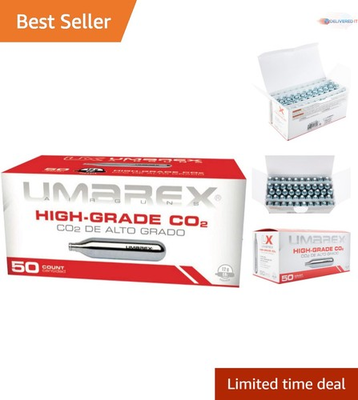 #ad Bulk Pack of High Grade 12g Clean CO2 Cartridges for Pellet and Airsoft Guns $48.99