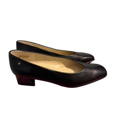 Vintage Etienne Aigner Block Heel Pumps Black Women's Size 8.5N Old Money