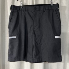 TwinHill Work Delivery Outdoor Shorts Size 34 Gray Reflective