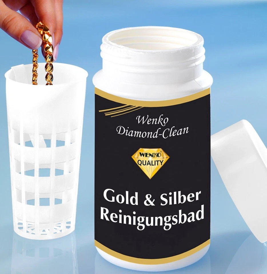 WENKO 3085610500 Diamond Clean Gold- & Silber Reinigungsbad - inklusive Tau ... - Bild 3 von 4
