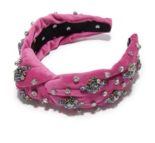 Cerchietto in cristallo annodato arcobaleno Arlecchino Lele Sadoughi!!