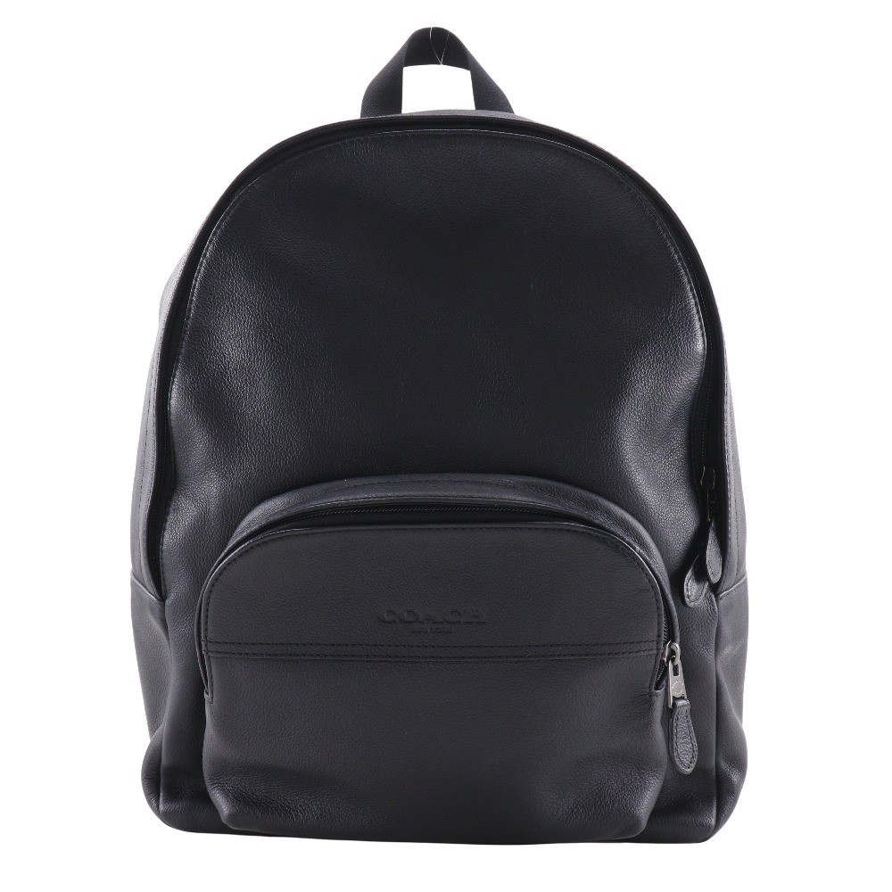 COACH Houston Leather Backpack for Men Black Rucksack Daypack F68993