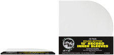 100 12 ROUND BOTTOM Vinyl Inner Sleeves 2mil Thick ARCHIVAL Quality - 12IH02R