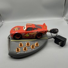 2006 Disney Pixar Cars Lightning McQueen Talking Alarm Clock Radio -Tested Works