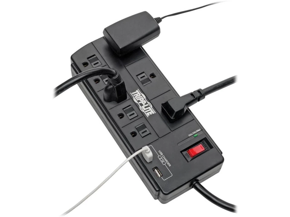 TRIPP LITE TLP88USBB 8.0 Feet 8 Outlets 1200 Joules Surge Protector - Image 4 of 4