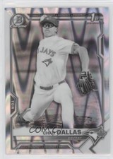 2021 Bowman Draft Chrome Black & White RayWave Refractor Chad Dallas #BDC-23 c2a