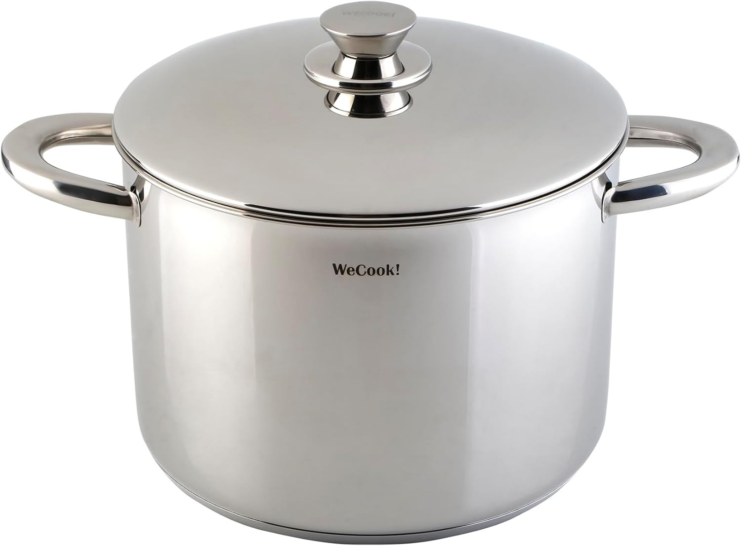 Pentola 18 cm Induzione Acciaio Inox con Scala Graduata e Coperchio