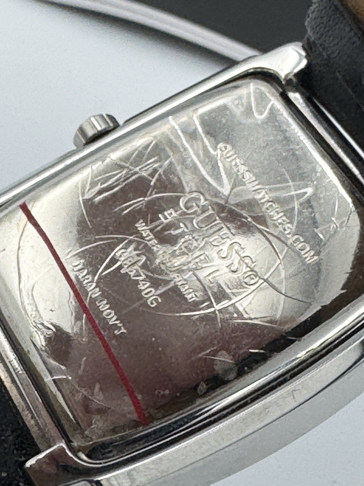 Guess Steel Men’s Rectangular Multifunction Quart… - image 8