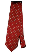 NWT Brooks Brothers Makers USA Mens Red Print Pure Silk Tie