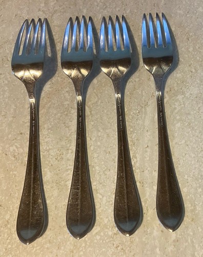 Reed & Barton Jamestown Stainless Flatware Dinner Fork 7 1/2" Lot Of 4 - Bild 4 von 7