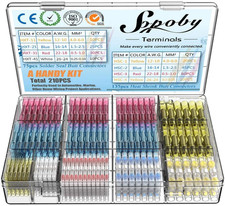 210 Conectores De Empalme A Tope Termorretractiles Para Cables Electricos NUEVO.