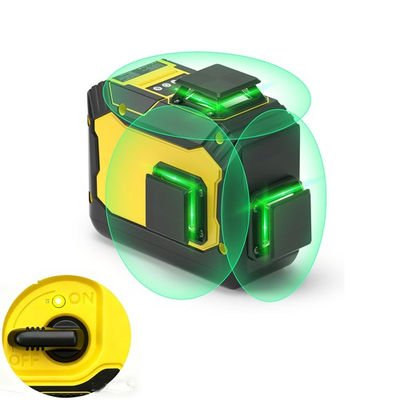 #ad #ad Green Line 3 x 360 Laser Level Laser 12 Lines Self Leveling w Recharge Battery $90.78