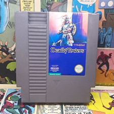 Broderbund Deadly Towers Nintendo NES Video Game Cartridge