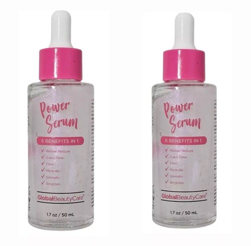2 PACKS Of Global Beauty Care Power Serum 1.7 fl oz