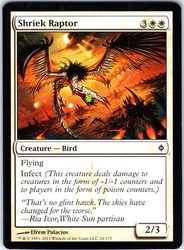 Shriek Raptor #24 New Phyrexia MTG Common